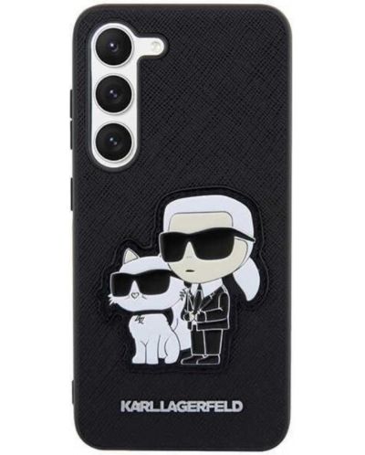 Калъф Karl Lagerfeld - Saffiano K and C, Galaxy S23, черен - 1